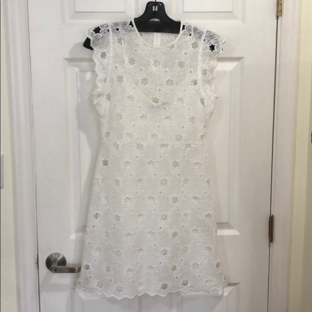 Zara Embroidered Lace Dress